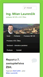 Mobile Screenshot of milan.laurencik.sk